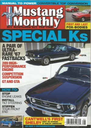 MUSTANG MONTHLY 2011 AUG - GT K-CODES, 428CJ GT/CS, NEW SHELBY GTS